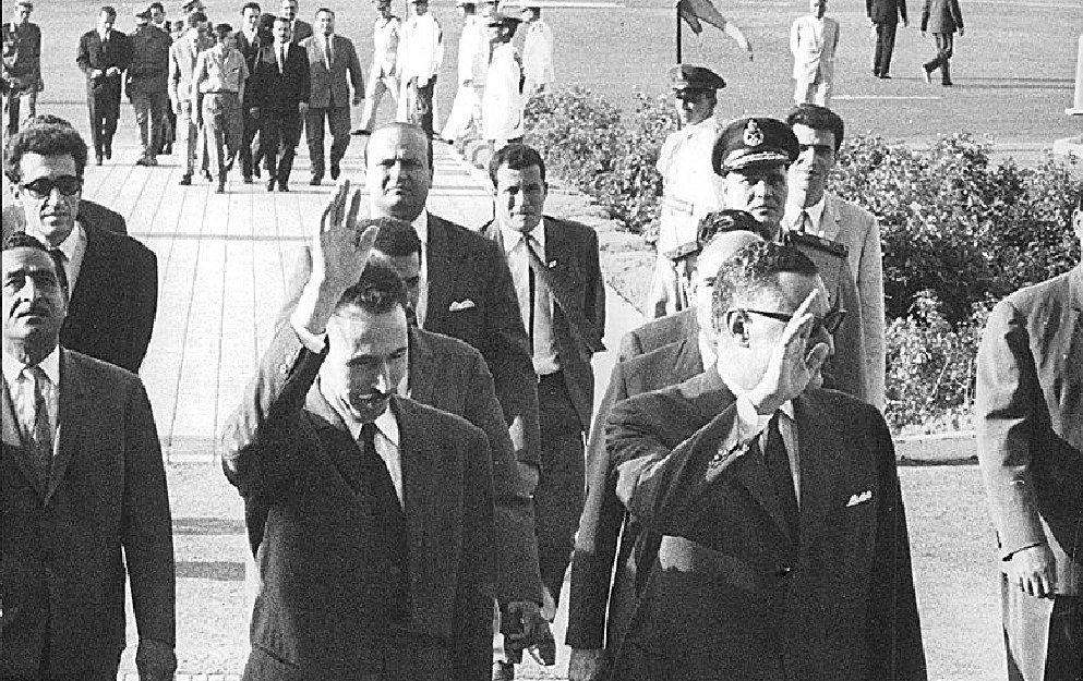 Houari Boumedienne ve Cemal Abdülnasır, 1967 (Fotoğraf: OrientXXI, 2017).