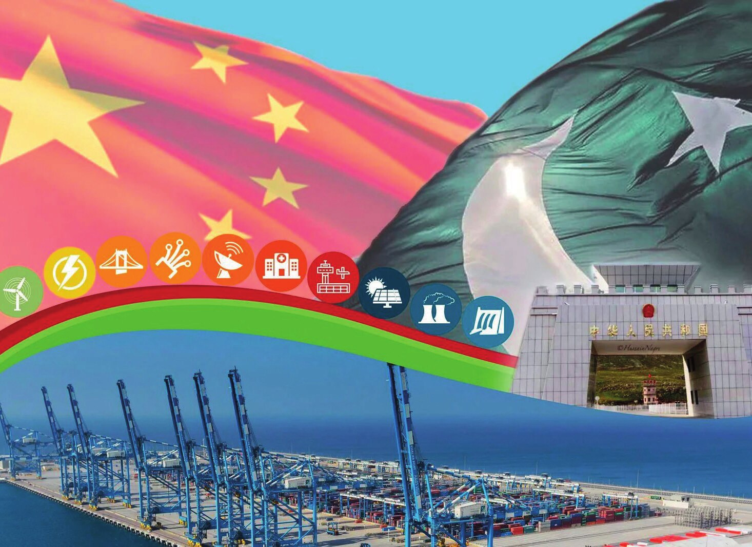 Pakistan’ın katılımıyla Çin-Pakistan Ekonomik Koridoru (CPEC) Kuşak ve Yol Girişimi’nin amiral gemisi haline geldi (Şekil: CPEC, 2017).