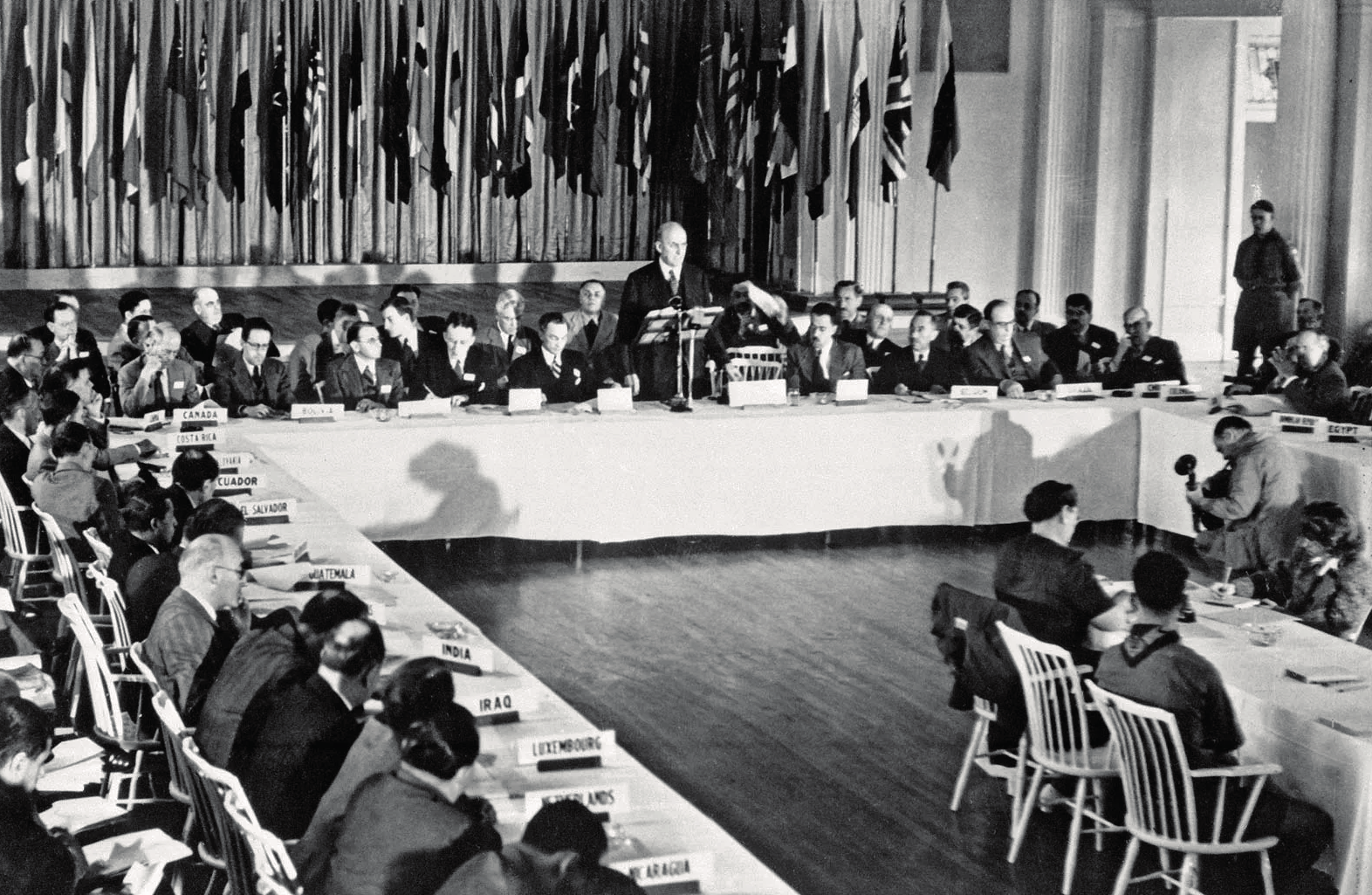 “In 1944, as World War II was ending, Allied nations met at Bretton Woods to design a new financial architecture” (Photo: britannica.com, n.d.).