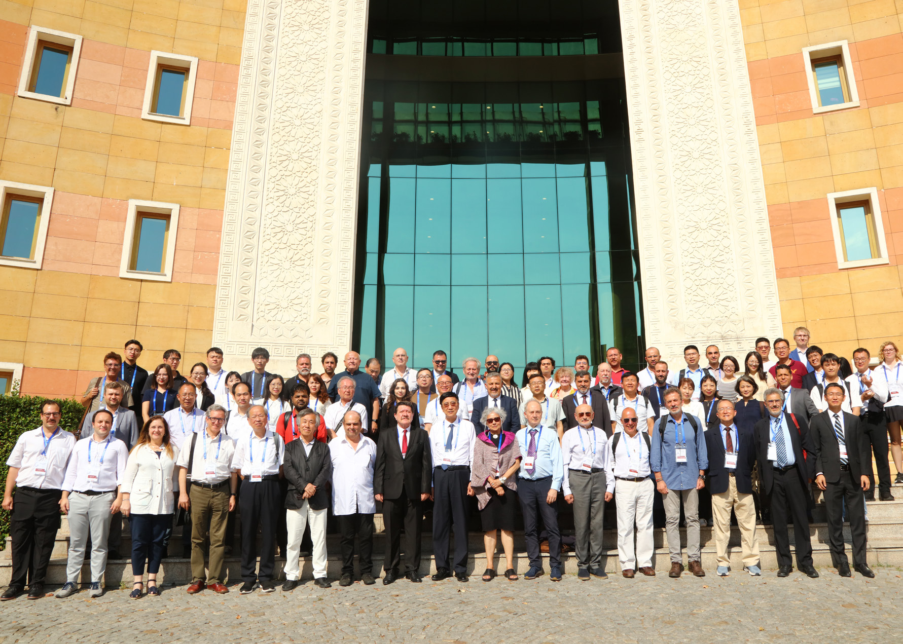Group photo of Forum participants in front of Yeditepe University Rectorate (Photo: BRIQ, 2025).